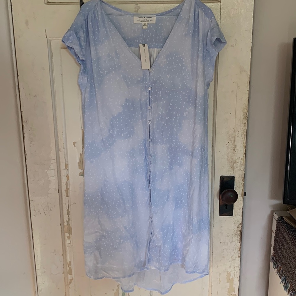 Anthropologie cloth and stone dress sz L